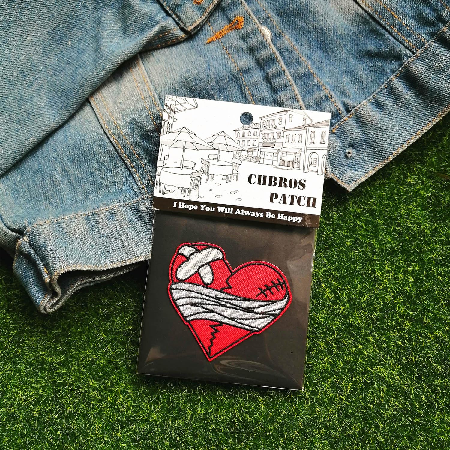 Amazon.com: CHBROS Broken Heart Embroidered Patch Applique Iron