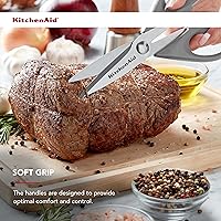 Vista 4 de KitchenAid All Purpose Kitchen Shears with Protective Sheath Durable Stainless Steel Scissors, Dishwasher Safe, Soft Grip Comfort Handle, 8.72 Inch