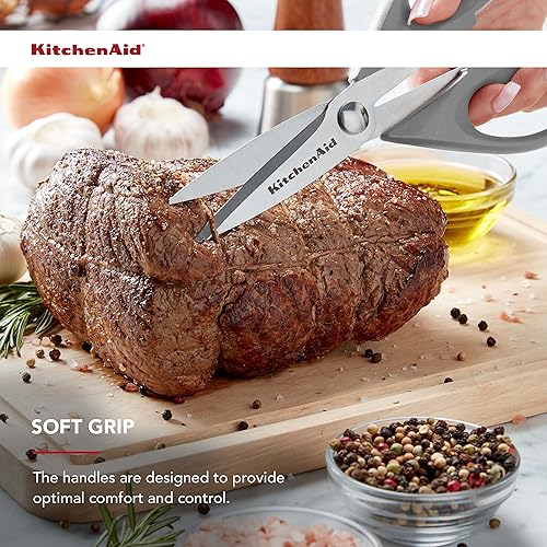 Miniatura 4 de KitchenAid Tijeras multiusos con funda protectora, 8.72 pulgadas, gris