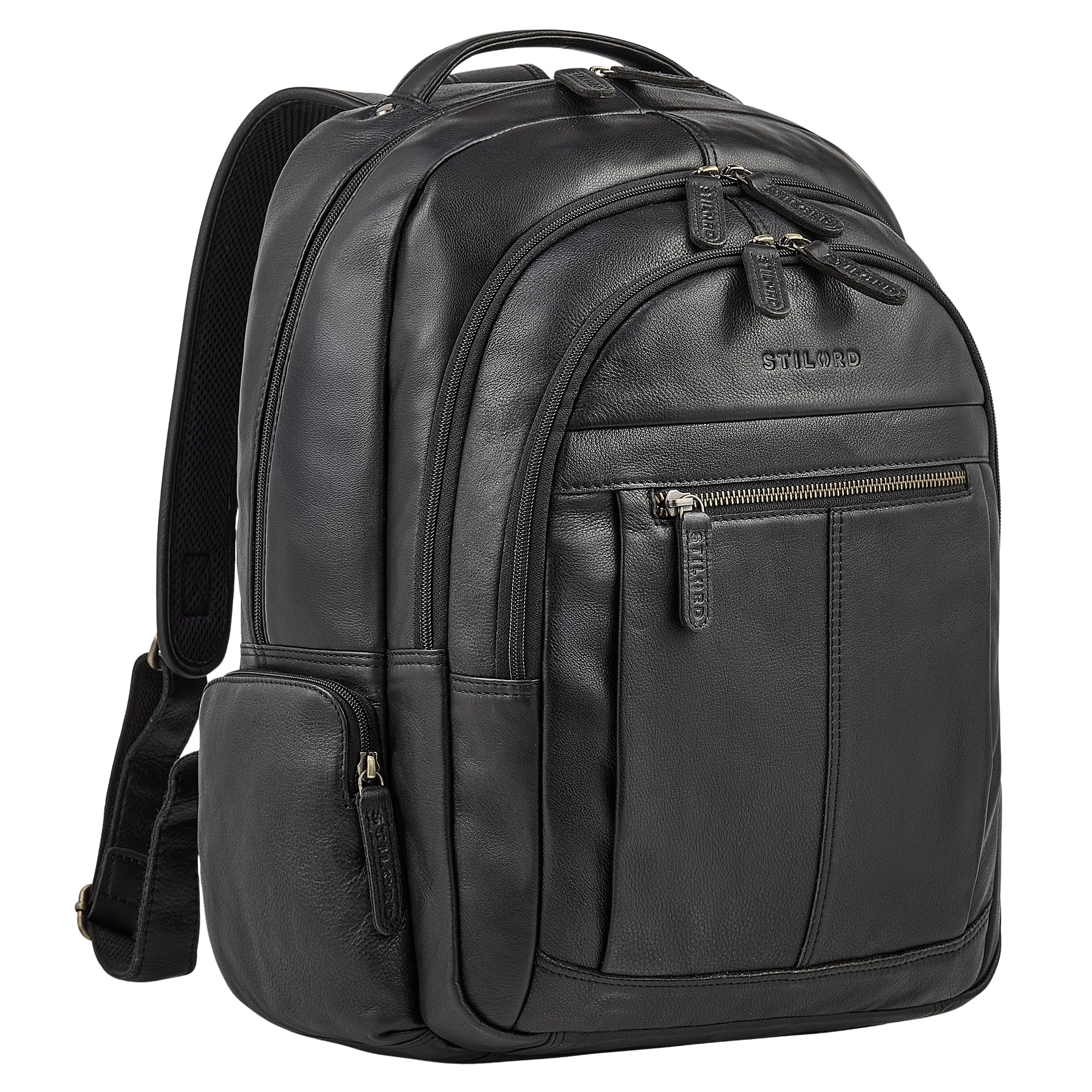 STILORD Alaric XL Business Rucksack – Rucksack; Alaric XL Business Leder Laptoprucksack 17 Zoll