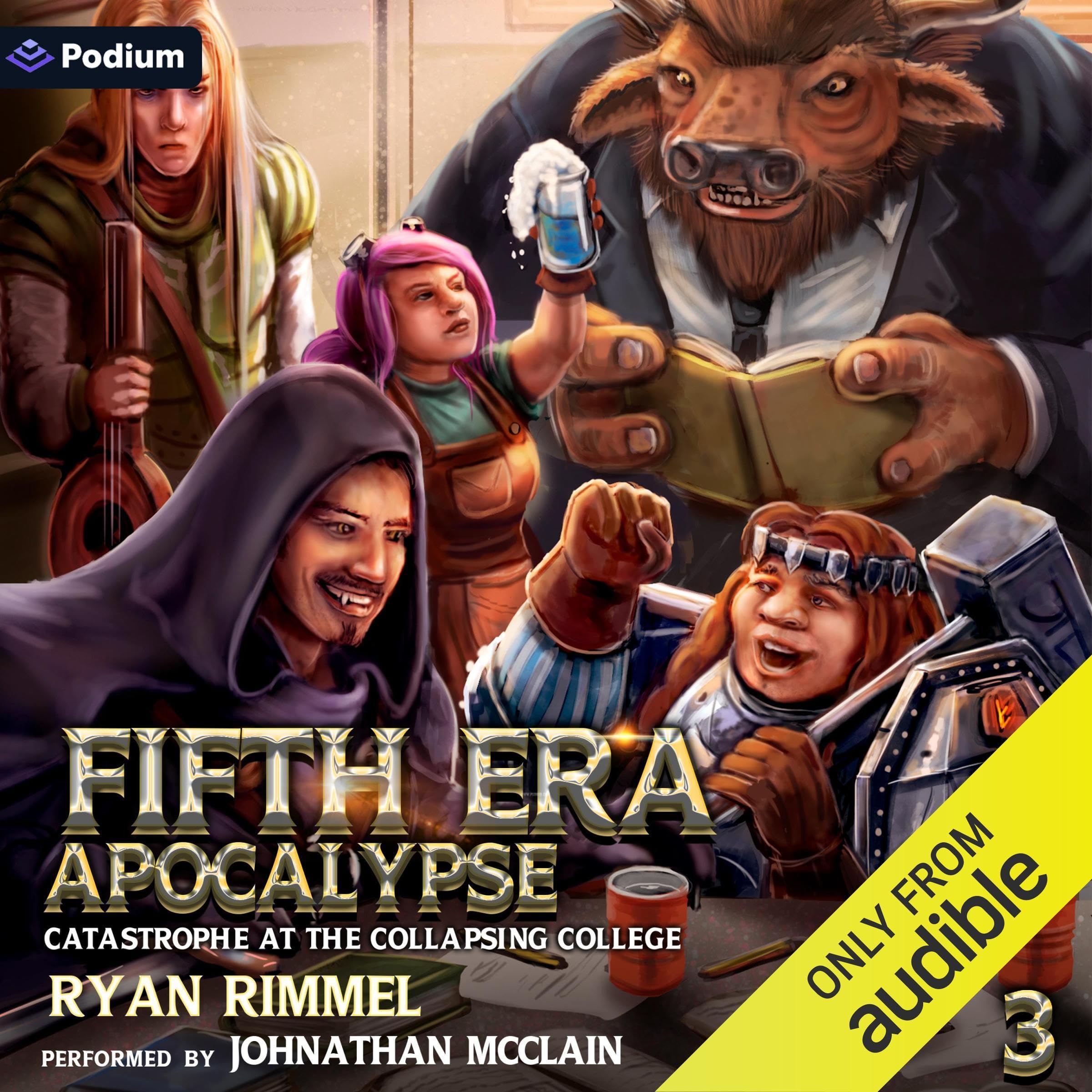 Cover art for Catastrophe at the Collapsing College: A LitRPG Adventure