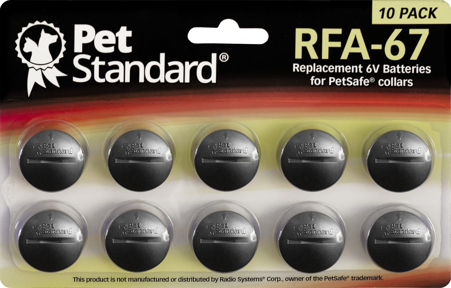 PET Standard Replacement RFA-67 6V Lithium Batteries Compatible with PetSafe Battery-Operated Pet Products and Specific Dog Receiver Collars
