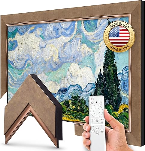 Miniatura 8 de Marco de TV contemporáneo plateado Premiere Deco de 65" - Compatible SOLO con Samsung The Frame TV y Pro TVs (Compatible con 2021-2025, LS03A,
