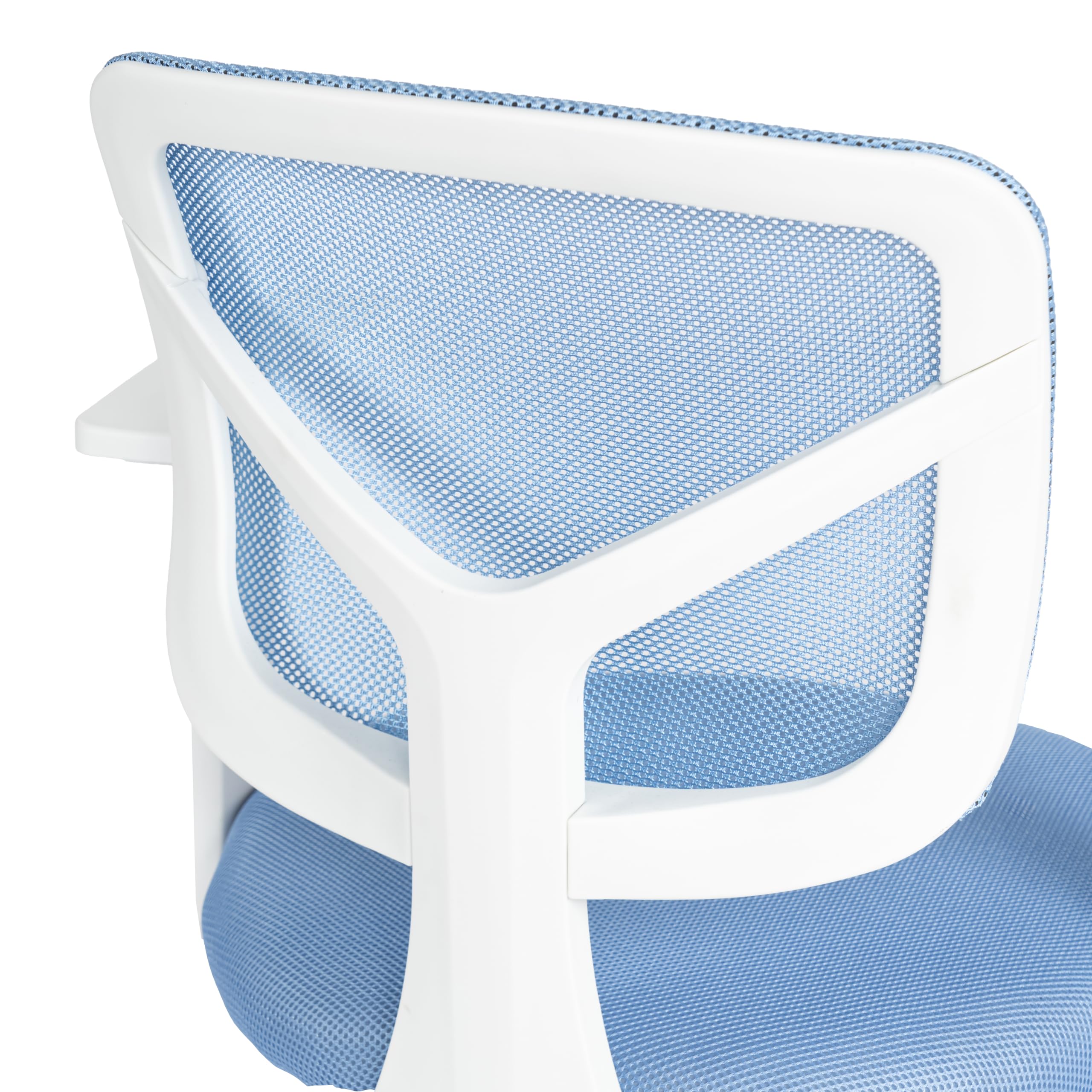 HOMYLIN Chaise de salle de réunion ergonomique, élégante chaise réglable en hauteur avec roulettes pour bureau, salle de conférence, bleu