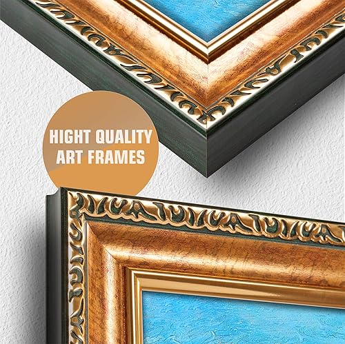 Miniatura 1175 de A&T ARTWORK The Starry Night de Vincent Van Gogh. Tamaño del marco: 36 x 30 pulgadas, tamaño de la imagen: 30 x 24 pulgadas, reproducciones clásicas