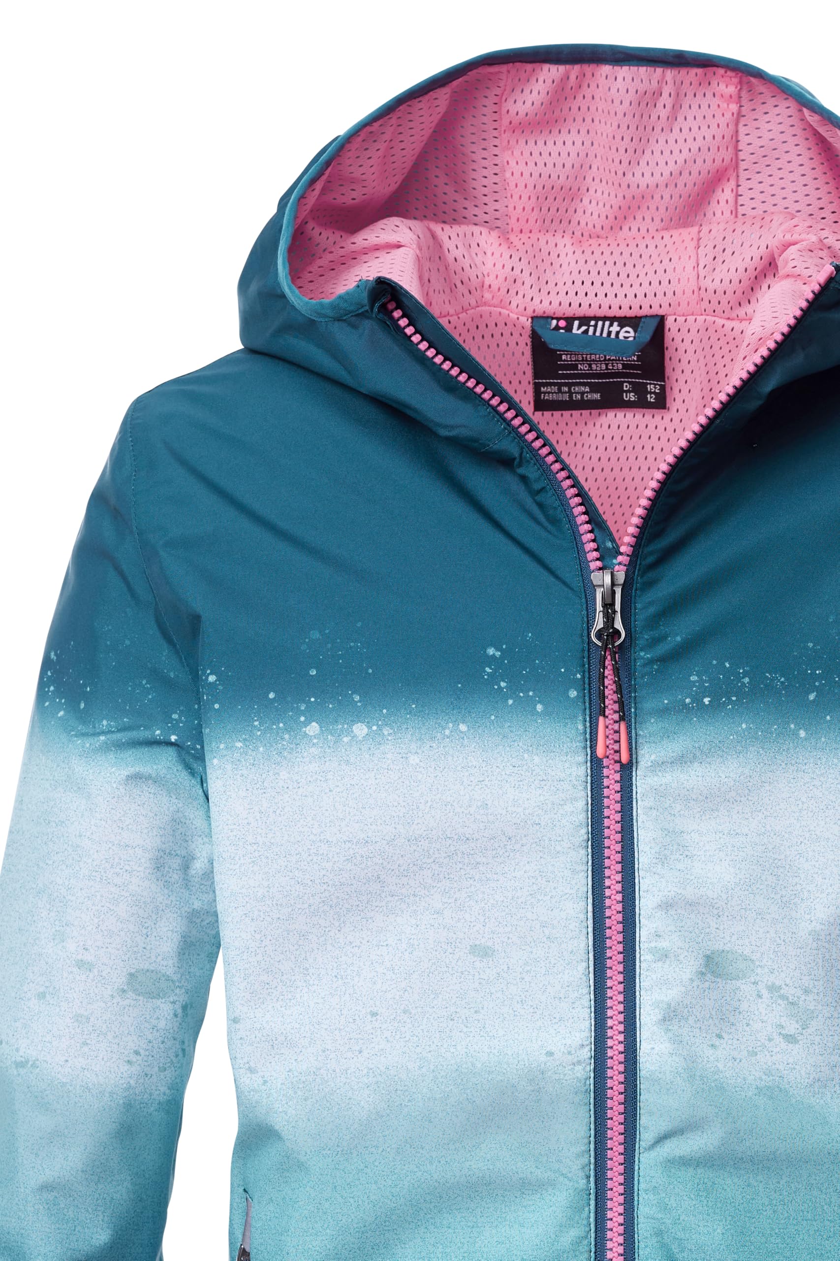 Killtec Mädchen Kos 155 Grls Jckt Funktionsjacke/Regenjacke wasserdicht mit Kapuze