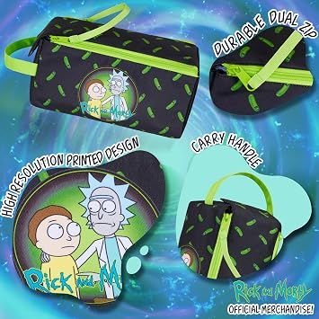 Rick And Morty リックアンドモーティー トイレタリーバッグ メンズ ティーンエイジャー - ウォッシュバッグ 旅行用洗面用具バッグ グルーミング トラベルジム - 彼へのギフト