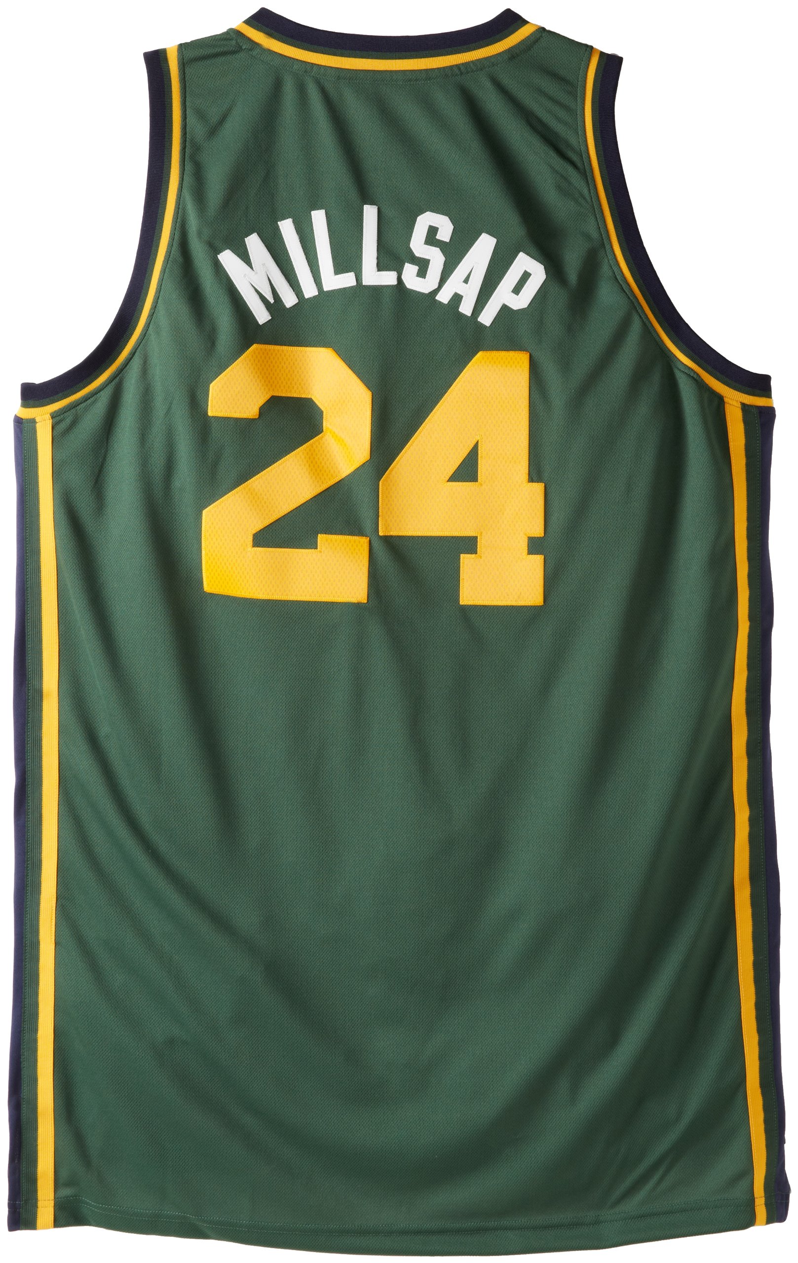ユタ・ジャズ ポールミルサップ ユニフォーム　刺繍 Amazon | ユタ・ジャズNBA Swingman Jerseyポール・ミルサップ# 24