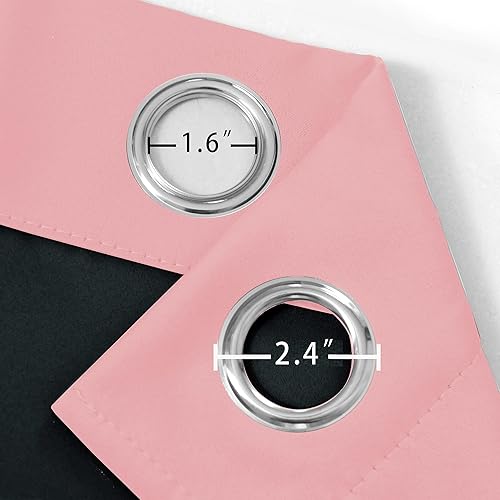 Miniatura 6 de LEMOMO Cortinas opacas de 52 x 84 pulgadas, 2 paneles de oscurecimiento con aislamiento térmico para dormitorio