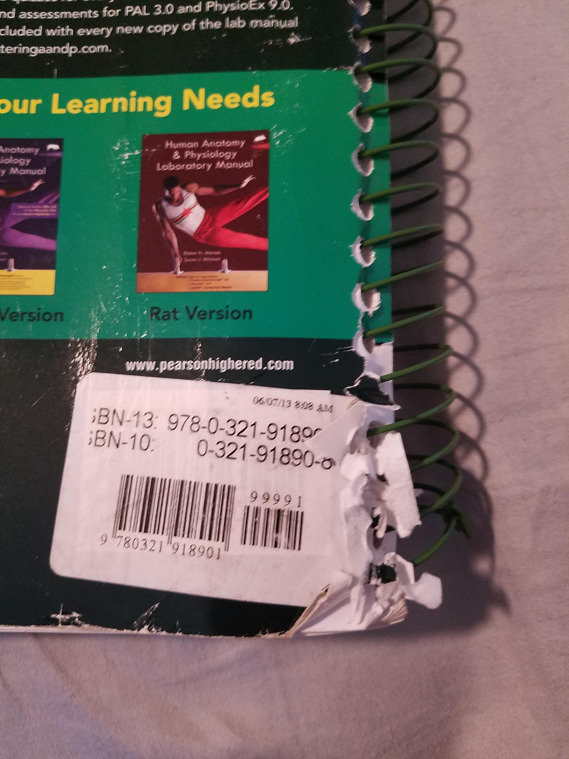 Human Anatomy & Physiology Laboratory Manual, Main Version, Update