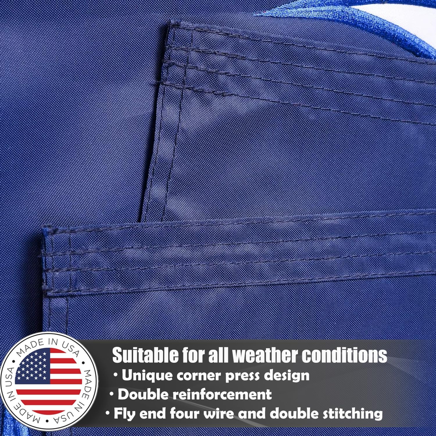 Double Sided Embroidered South Canrolina Flag 3x5ft Outdoor Made In USA- Heavy Duty Great Nylon SC State Flags Banners with 2 Brass Grommets