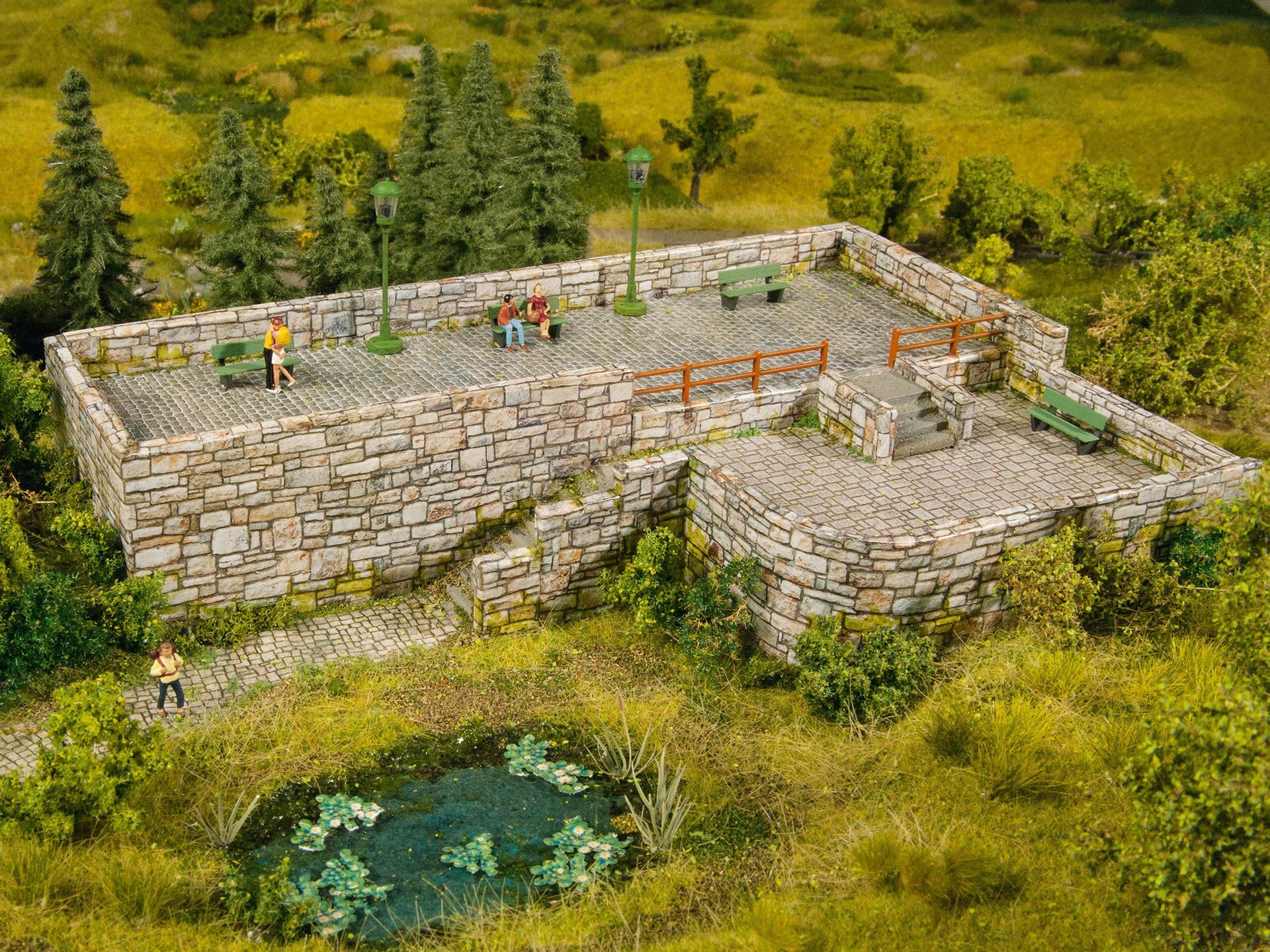 Noch 57720 Carton Wall Basalto – Muro In Cartone Per Modellismo – Scale H0 E TT - 3