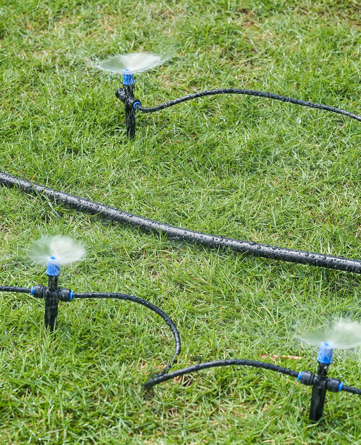 HIRALLY Black 15mm PE Main Hose, 50FT Tubing, New Quick Drip Irrigation Parts, for Drip Irrigation