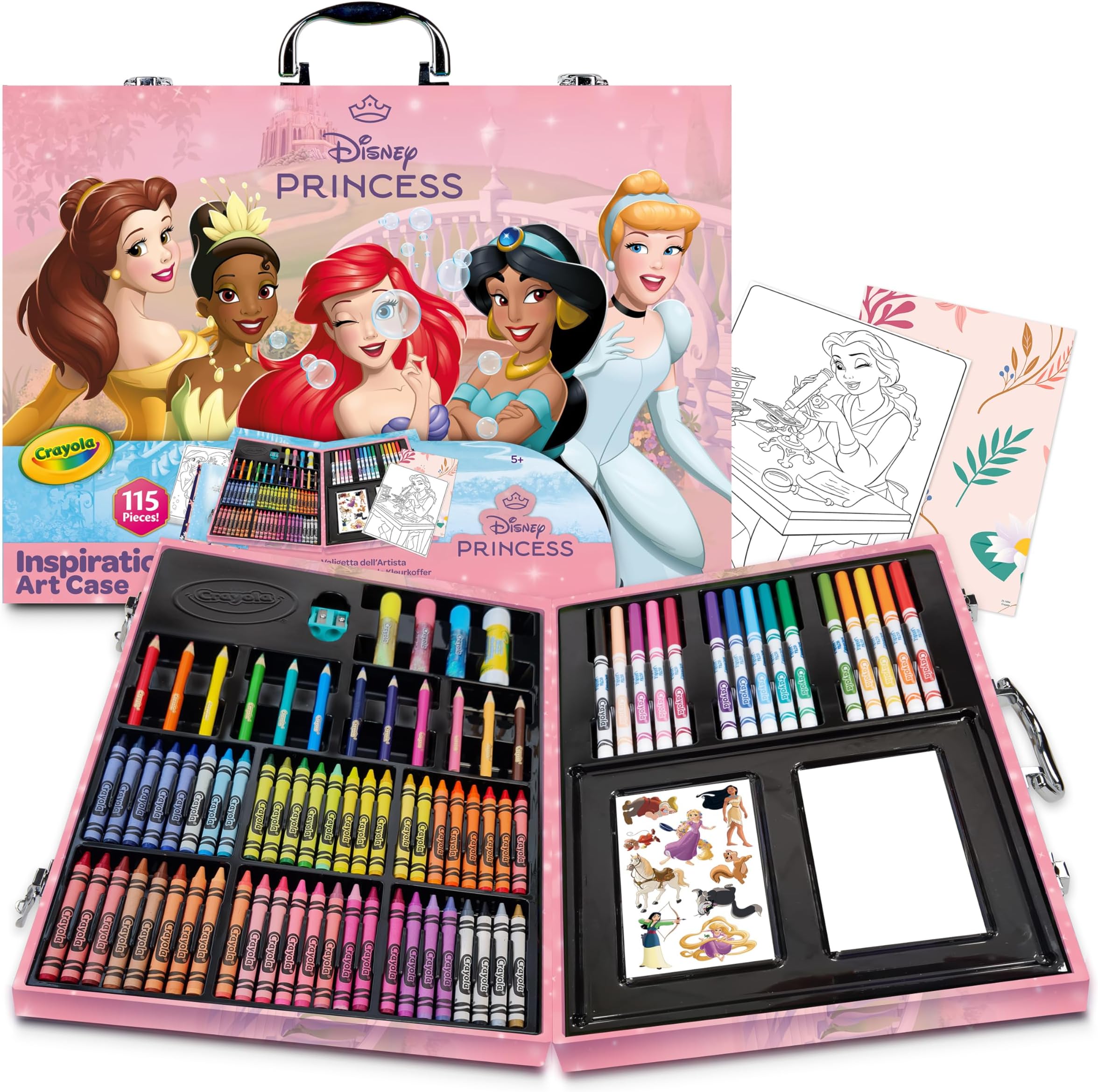 Inspirational Art Case Disney Princess - 115 Pieces