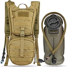 MARCHWAY Tactical Molle Hydration Pack Backpack with 3L TPU Water Bladder, Military Daypack for Cycling, Hiking, Running, Climbing, Hunting, Biking