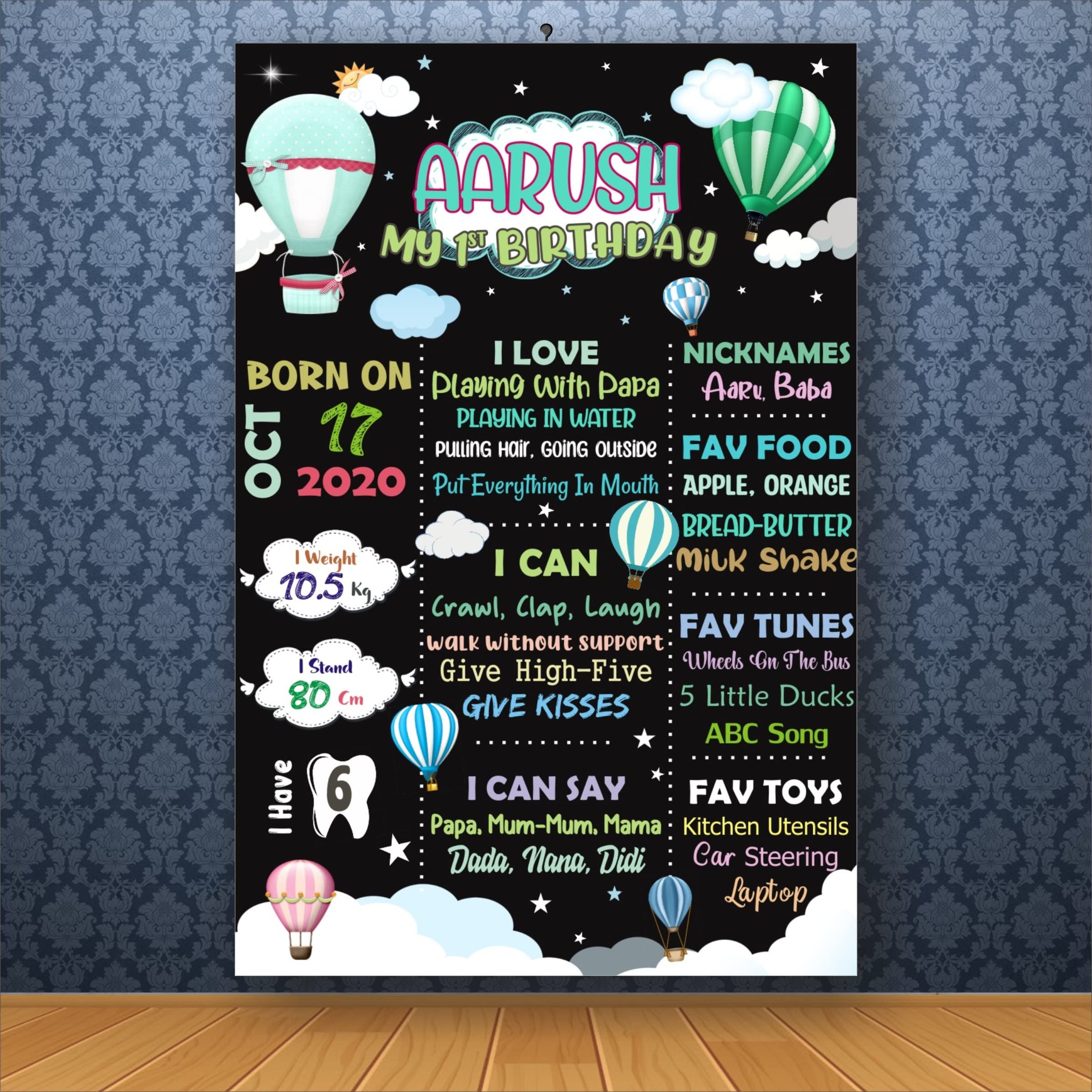 Buy ExpressOBoard Personalized Baby Birthday Digital Rollable