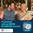 Omron HEM 7143T1 Digital Bluetooth Blood Pressure Monitor with Cuff Wrapping Guide & Intellisense Technology For Most Accurate Measurement gallery image