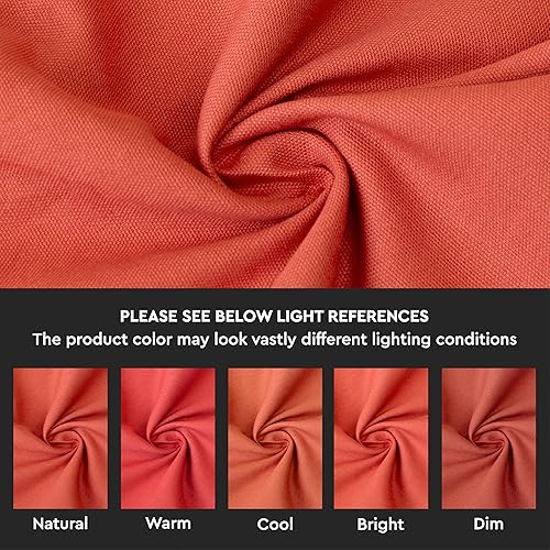 Miniatura 8 de Encasa Homes - Mantel de lona de algodón de color liso, para cenas familiares, festivales, fiestas en interiores y exteriores y uso diario, 100%