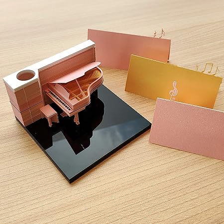 Amazon 公式商品 トライアード インテリアになるメモ帳 Omoshiroi Block Shape Piano メモ帳 文房具 オフィス用品