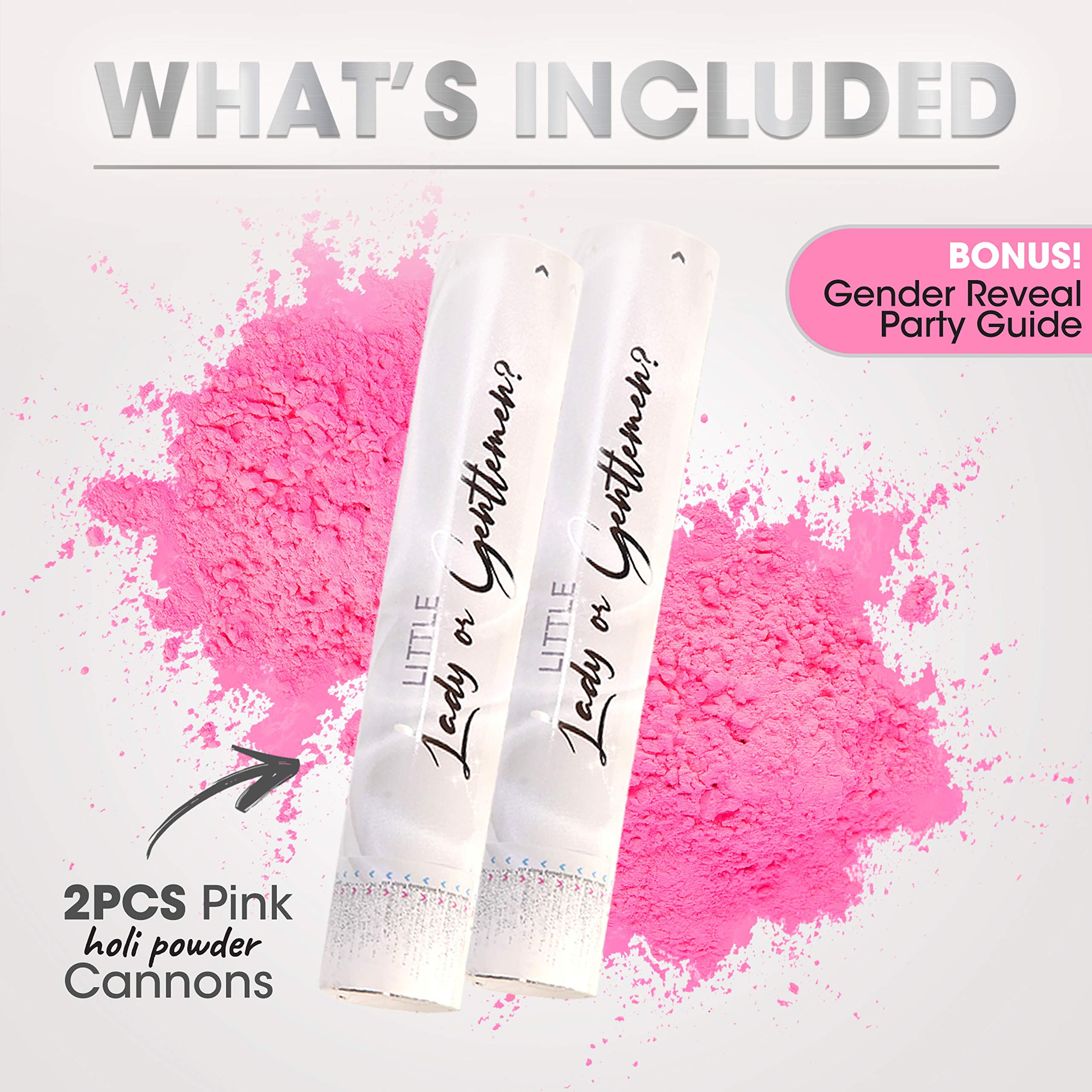 Buy Premium Gender Reveal Confetti Cannon Set of 2 Biodegradable