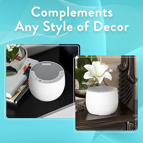 Miniatura 5 de Serene Evolution Máquina de ruido blanco para adultos o bebés durmientes, máquina de ruido blanco para privacidad de oficina y cancelación de ruido,