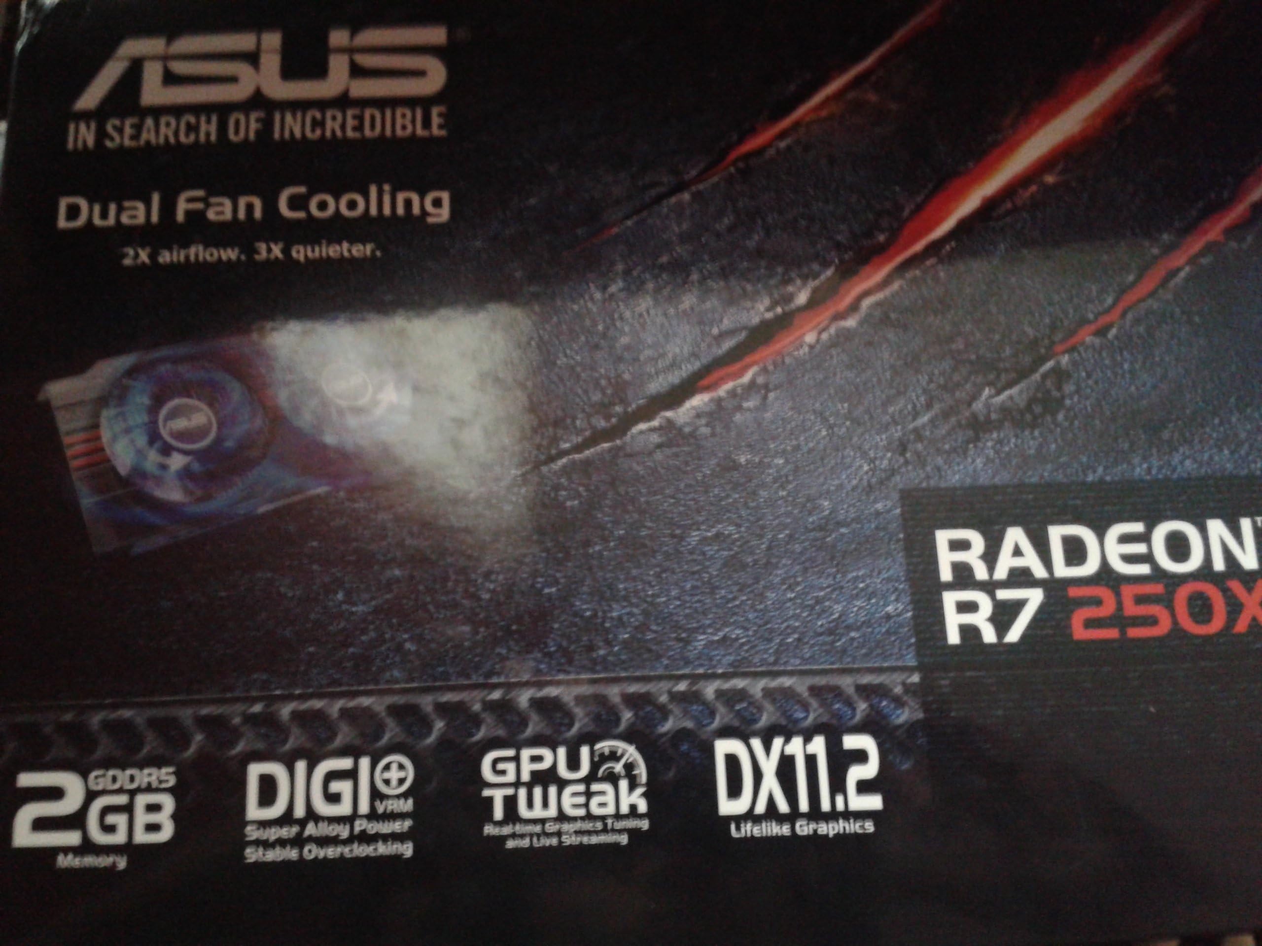 Asus AMD Radeon R7 250X Graphics Card (2GB, GDDR5, PCI Express 3.0)