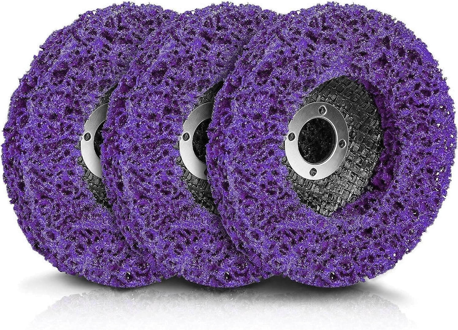 3 Pack Strip Discs Stripping Wheel, for Angle Grinder Paint Strip Wheel Quick Abrasive Discs Rust, Oxidation, Paint Remover (4'' x 5/8'')
