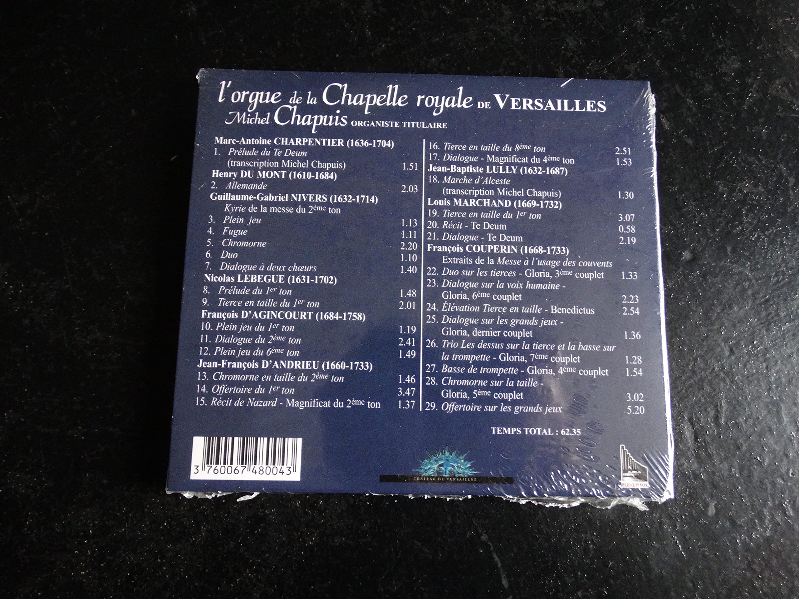 L'orgue de la Chapelle Royale de Versailles / Michel Chapuis