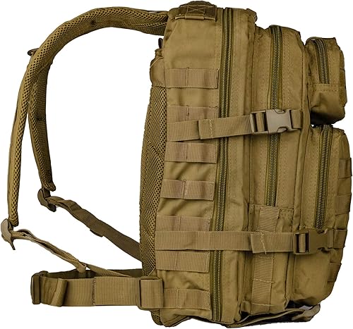 Miniatura 4 de Mil-Tec Mochila táctica de combate de la Patrulla del Ejército Militar Molle, Coyote, 20L
