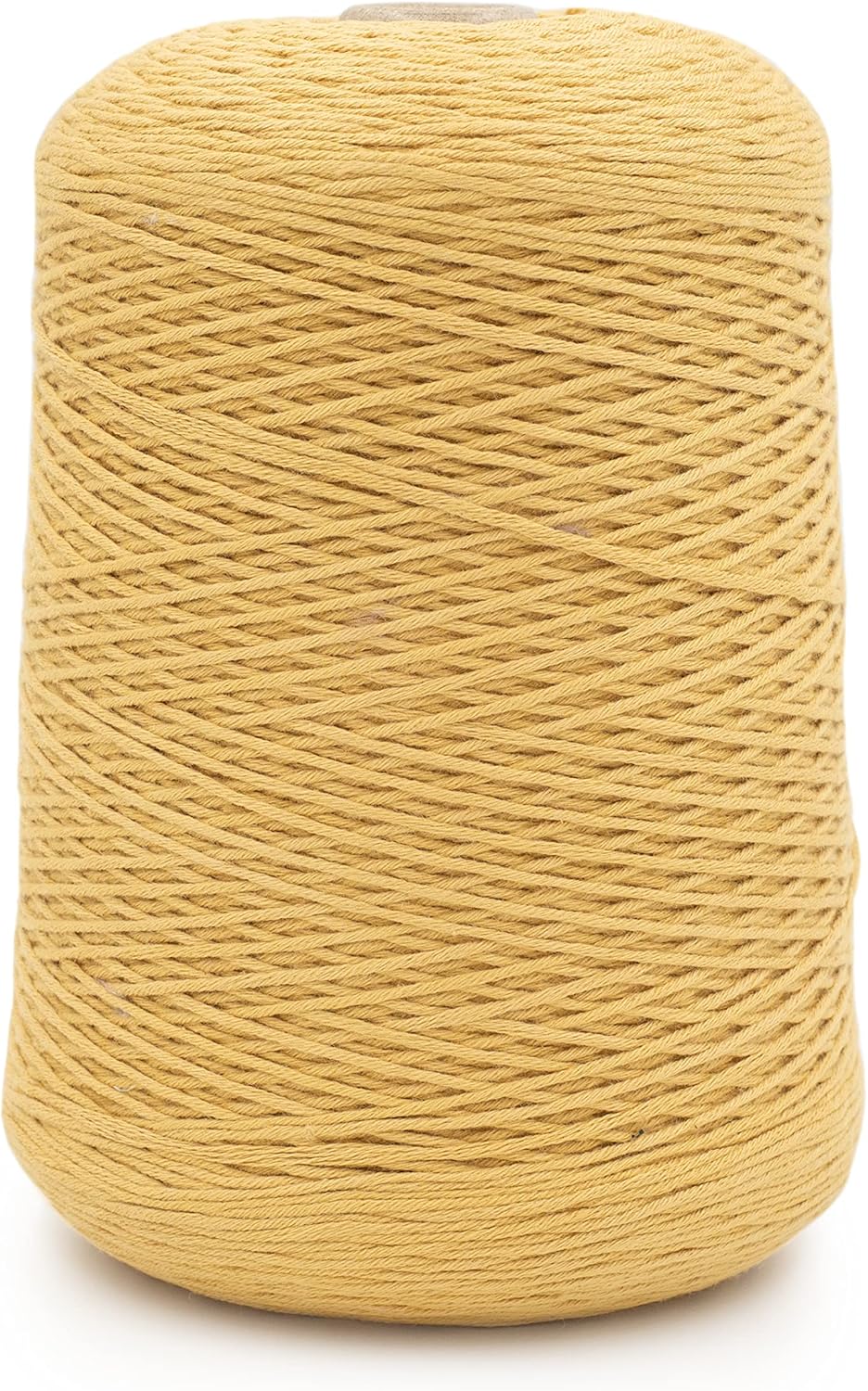 Silk City Fibers, Cotton Bambu Blended Yarn for Machine Knitting, Weaving and Crochet, Honey, 1 Cone, Designer Yarn for Premium Garments, Soft Shawls, and DK Weight Projects