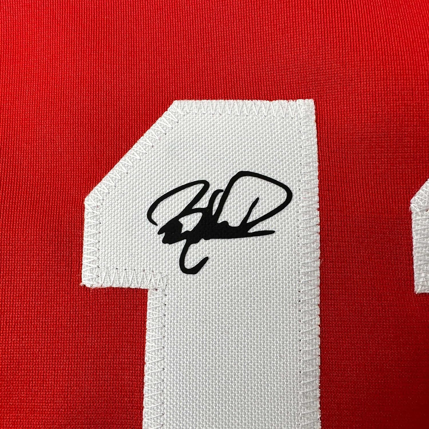 Facsimile Autographed Barry Larkin Cincinnati Red Reprint Laser Auto Baseball Jersey Size Men's XL - Image 2