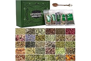 Witchcraft Supplies: 30 Pack Dry Herb Kit for Wicca Rituals