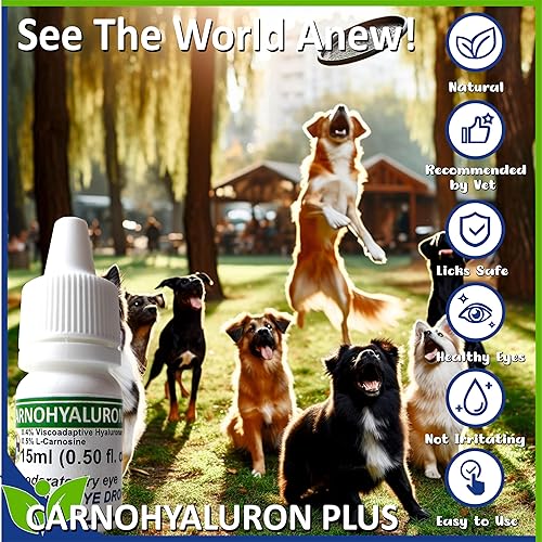 Miniatura 9 de Gotas de gel lubricante para ojos 15ml con ácido hialurónico 0.4% y L-carnosina para mascotas Gato&Perro, hidratante, calma la sequedad e irritación