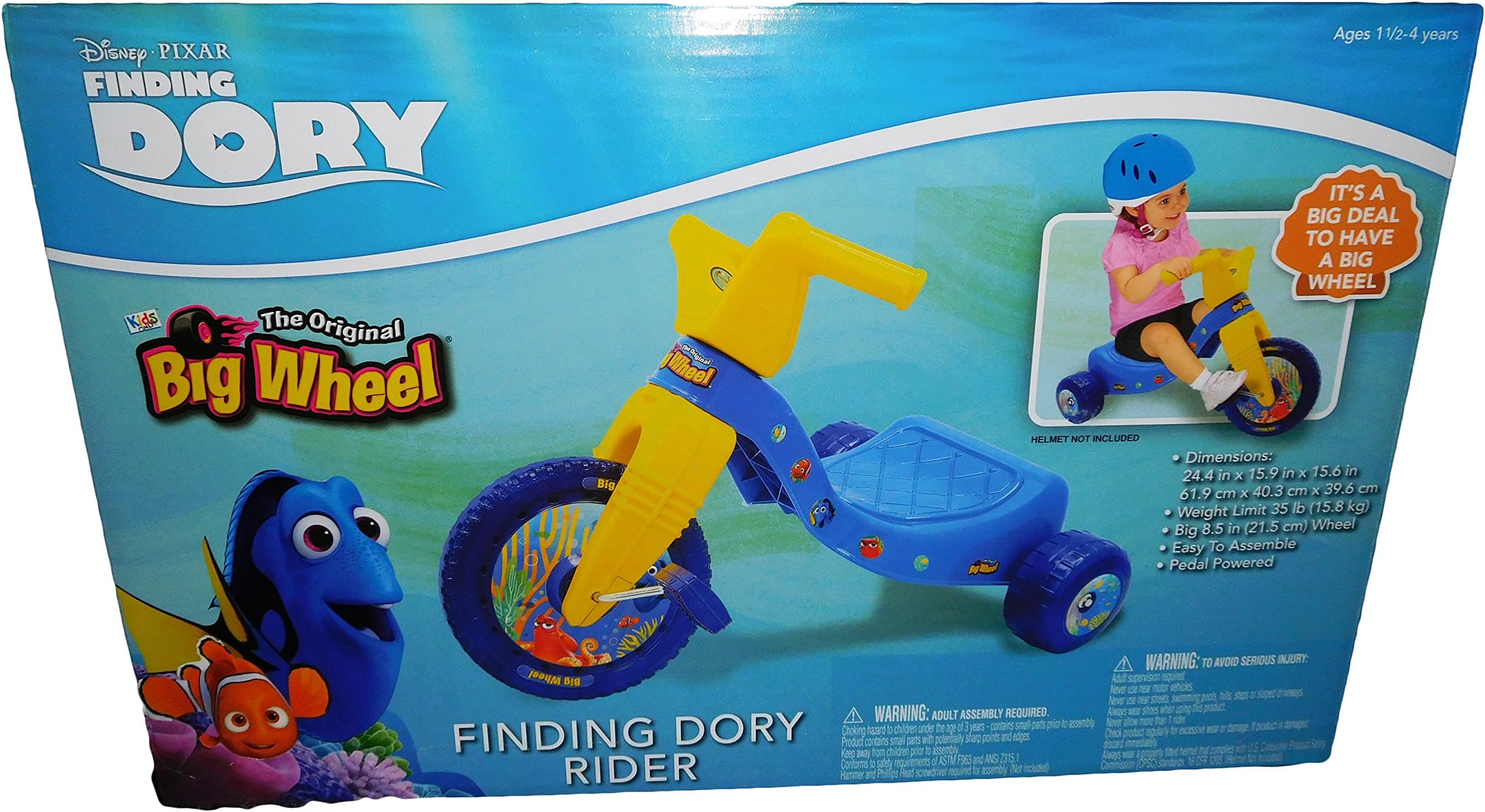 Disney Pixar Finding Dory Original Big Wheel Rider