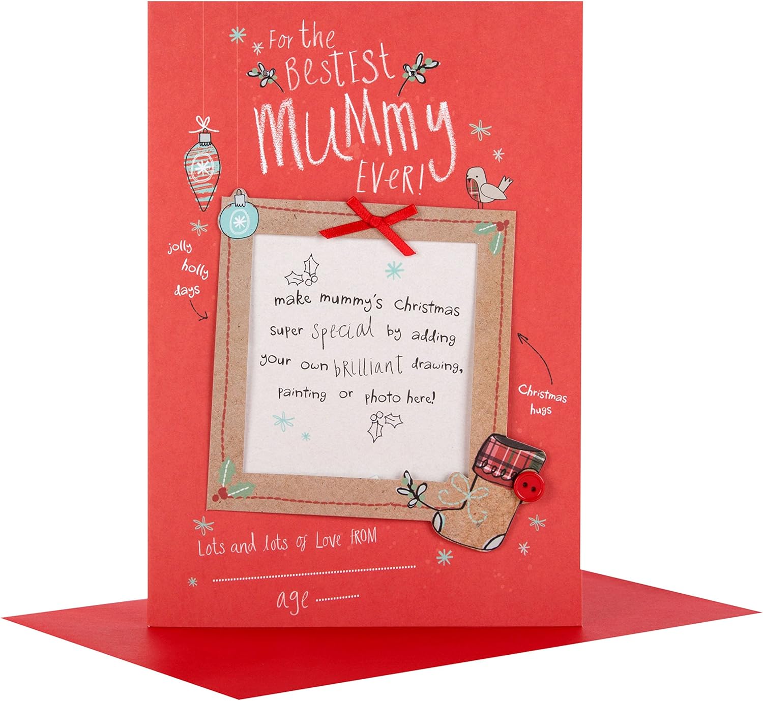 Hallmark Mummy Christmas Card 'Photo Frame' - Medium