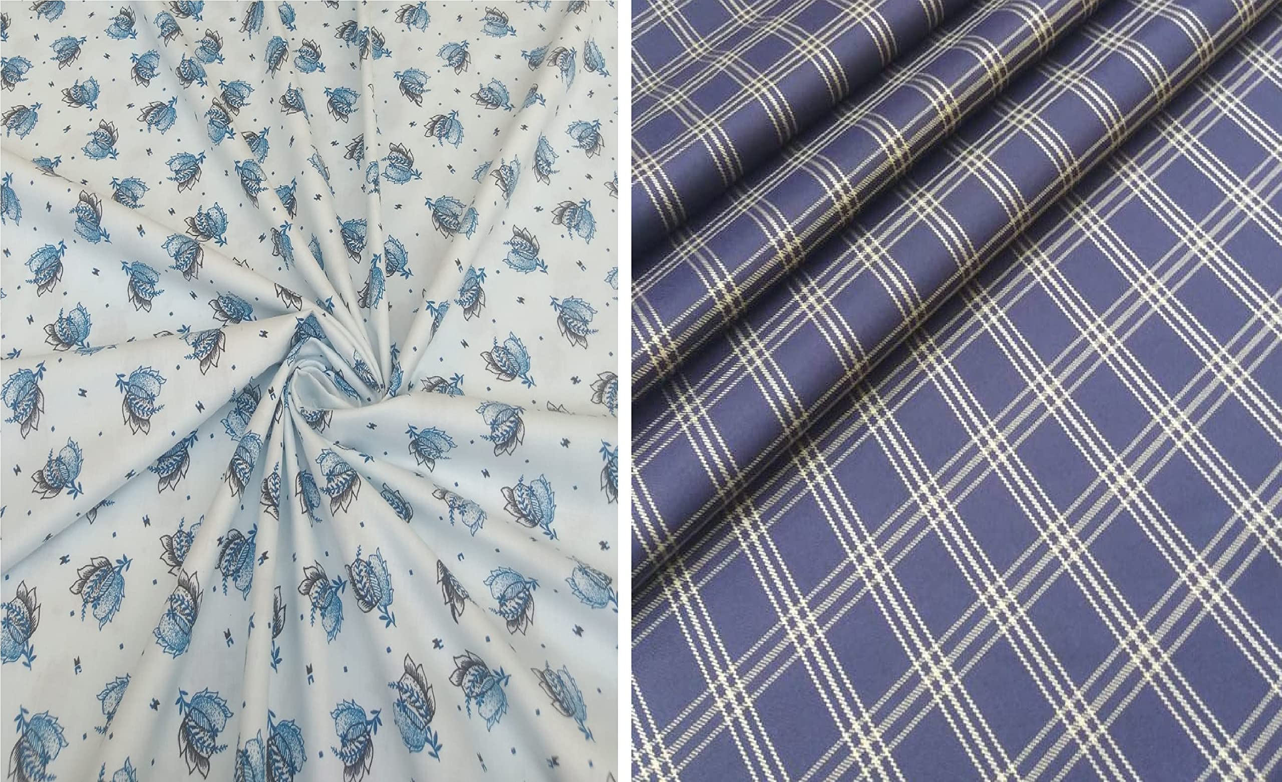 Pri & Su CottLinns Combo of Cotton Printed Shirt 110007 & Trouser Fabric 900135-picture-23