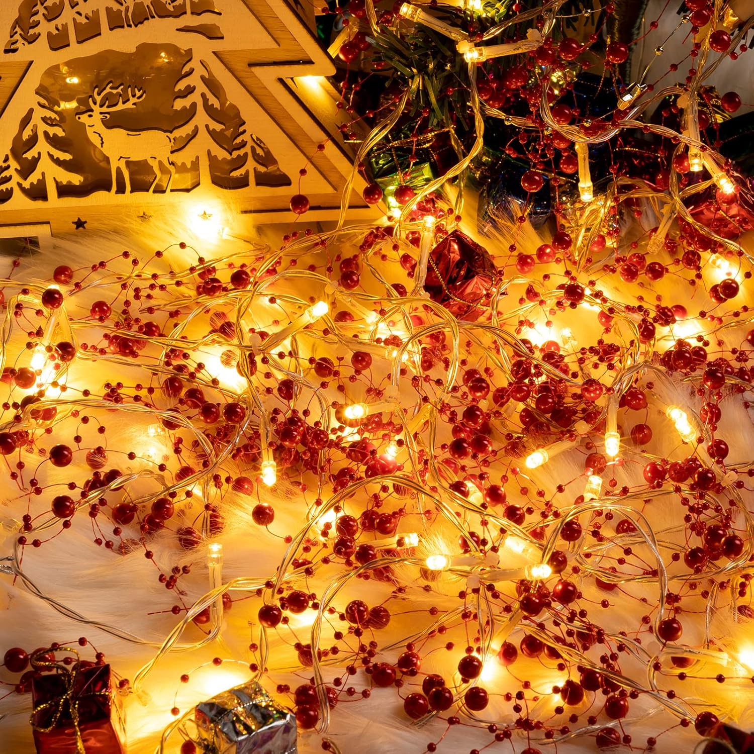 29.52 Ft 30 LED Christmas String Lights Battery Operated