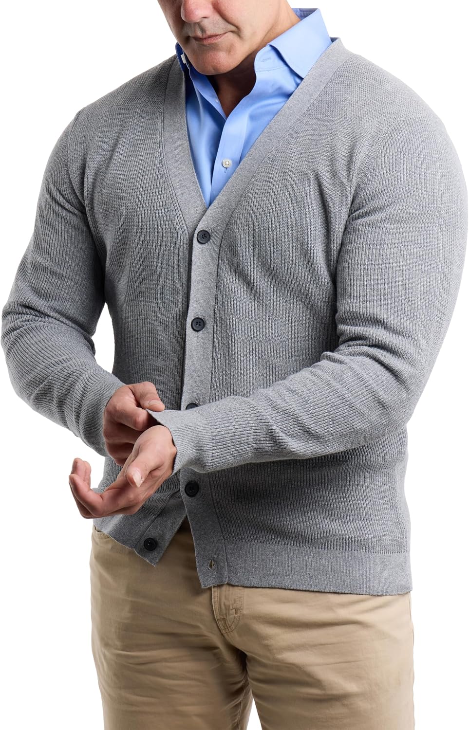 X RAY Mens Cardigan Sweater, Shawl Collar Cable Knit Button Down Cardigan Sweaters for Men Sweaters for Men Big and Tall