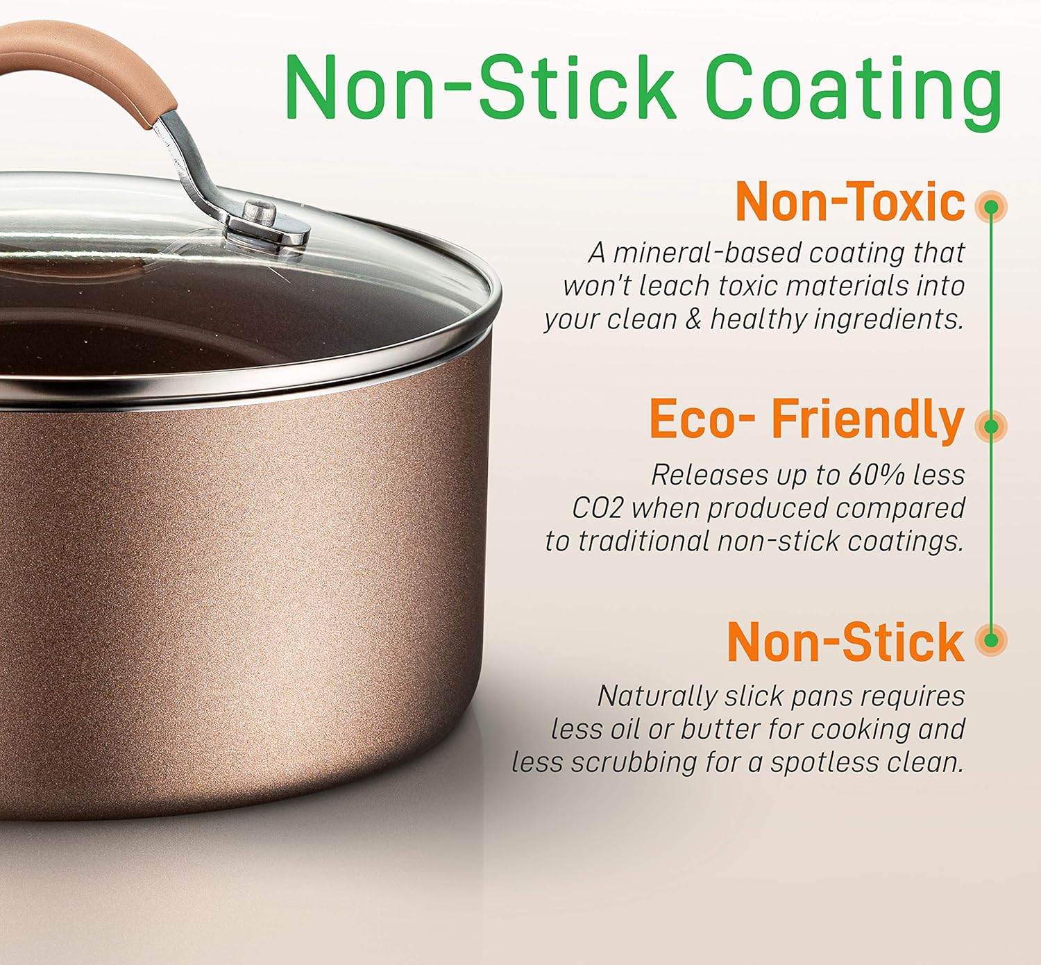 Up To 40% OFF 20-Piece Nonstick Kitchen Cookware Set - PTFE/PFOA/PFOS-Free Heat Resistant Kitchen Ware Pots Baking Pan Set w/ Saucepan, Frying Pans, Cooking Pots, Oven Pot, Lids, Matt Gold NutriChef