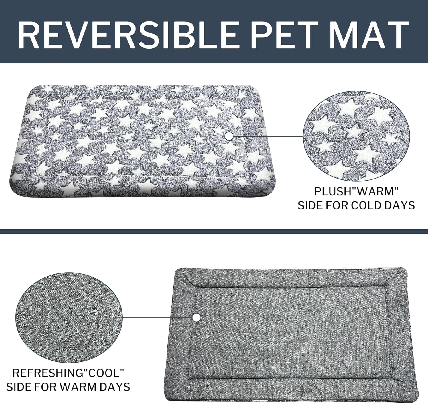 review Dog Beds Crate Pad, for Small/Medium/Large Dogs Sleeping, Soft, Washable & Anti-Slip Pad