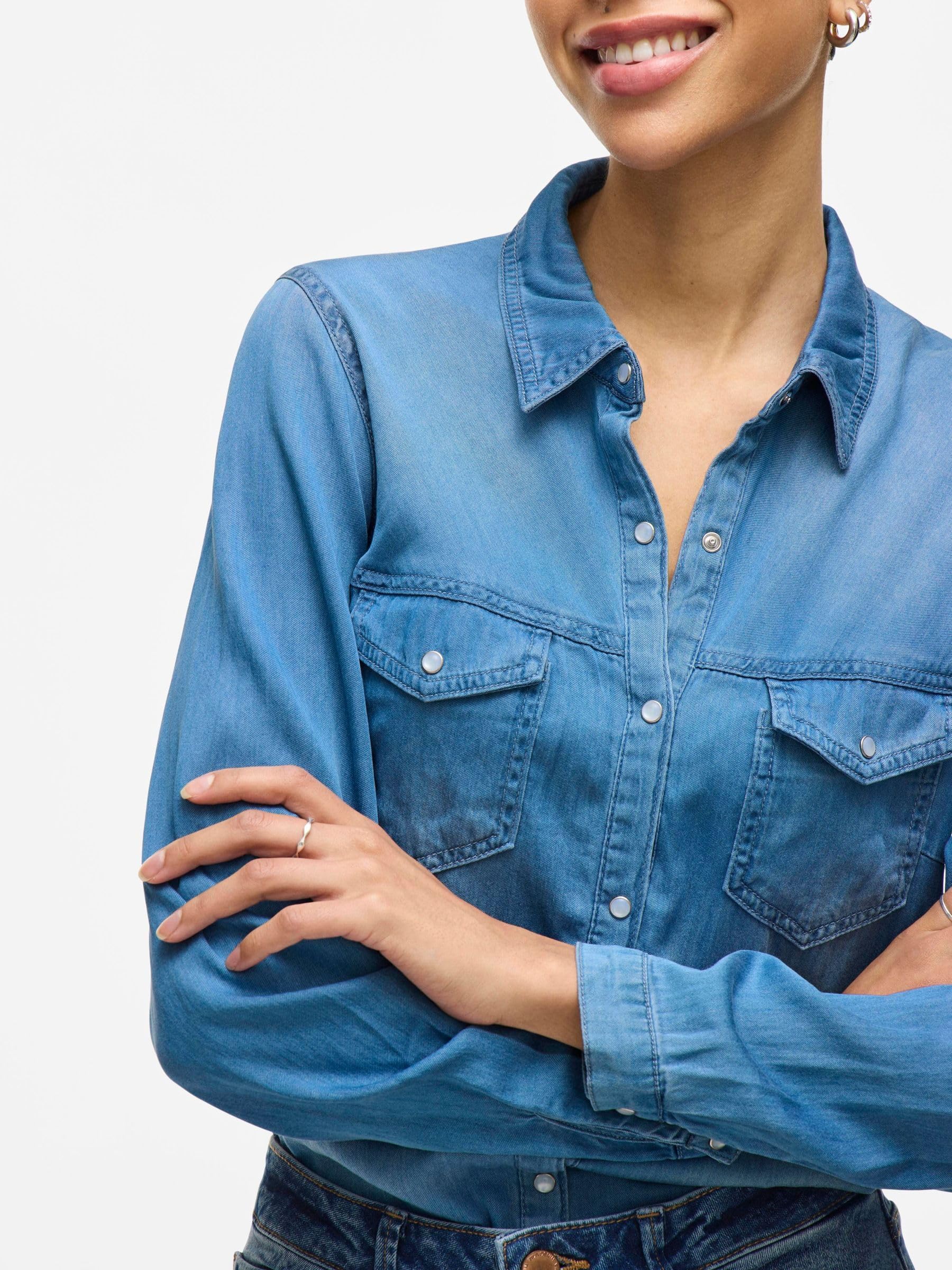 Vila Damen VIBISTA Denim Shirt/SU-NOOS 14033008