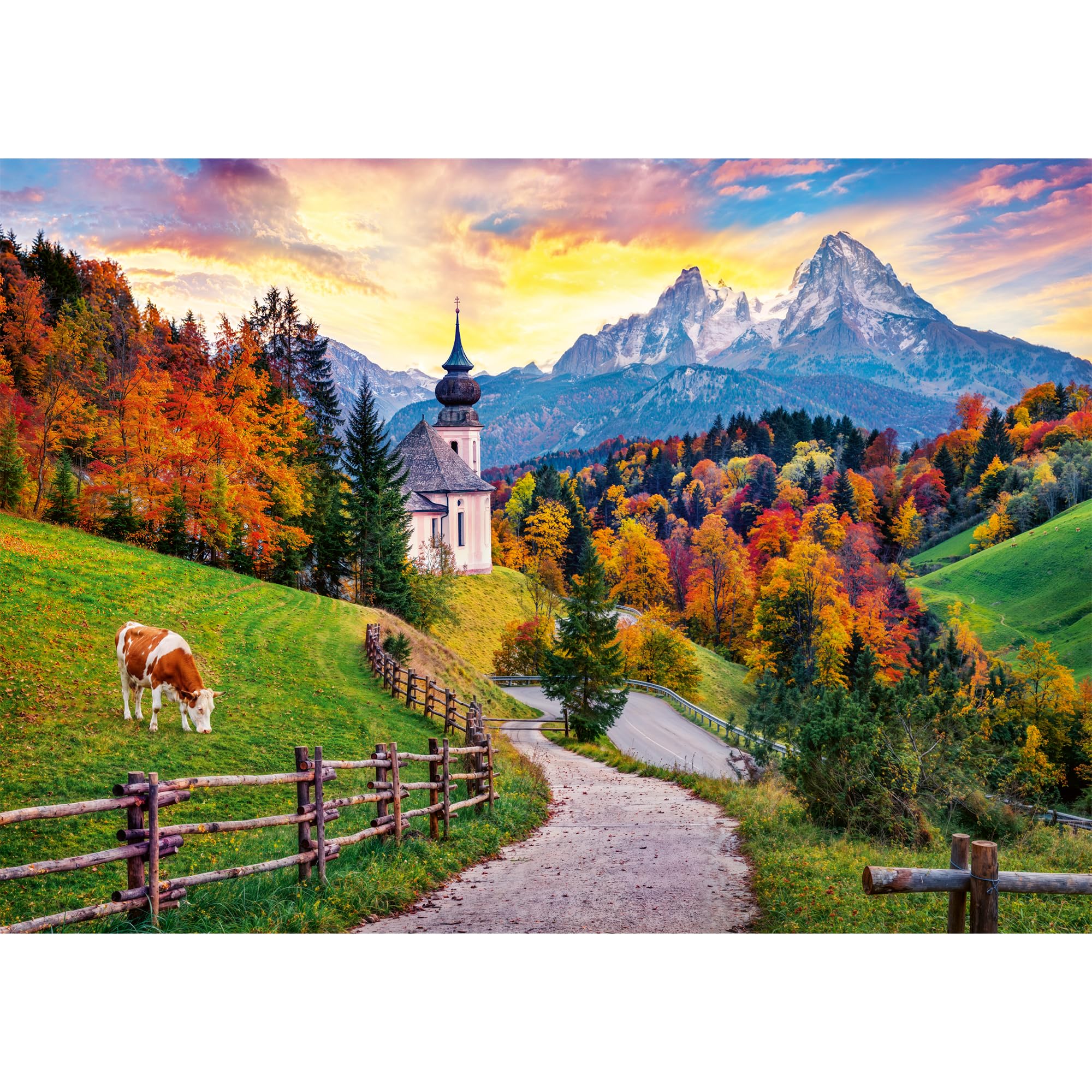 Trefl – Bayerische Alpen im Herbst – 2000 Teile – DIY-Puzzle, kreative Unterhaltung, Klassische Puzzles für Erwachsene und Kinder ab 14 Jahren - 2