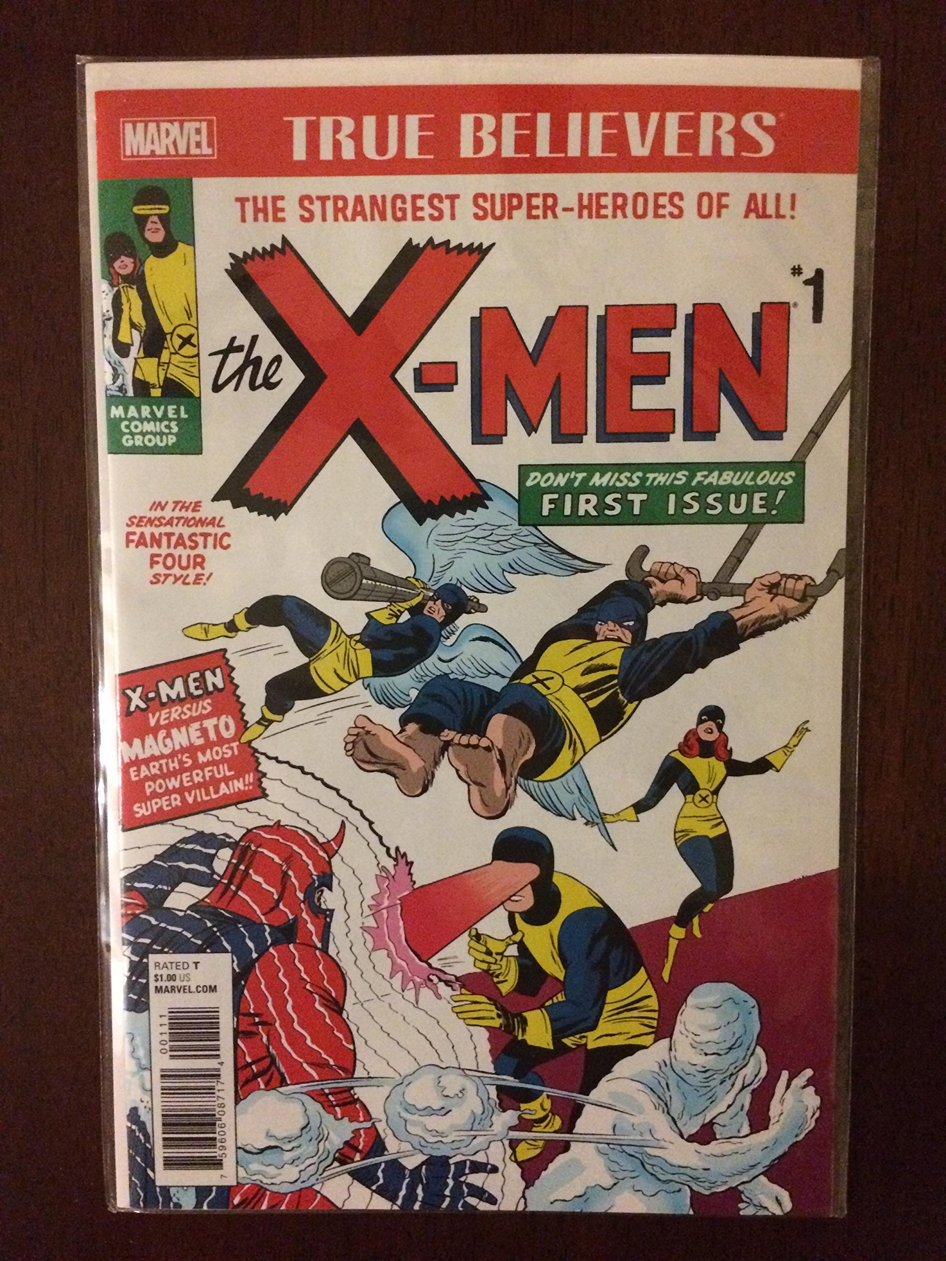 X-MEN#1(1963年刊行復刻版) CGC9.8点 アメコミリーフ Amazon.com: X-Men #1 1963 Comic Book Reprint. NM+