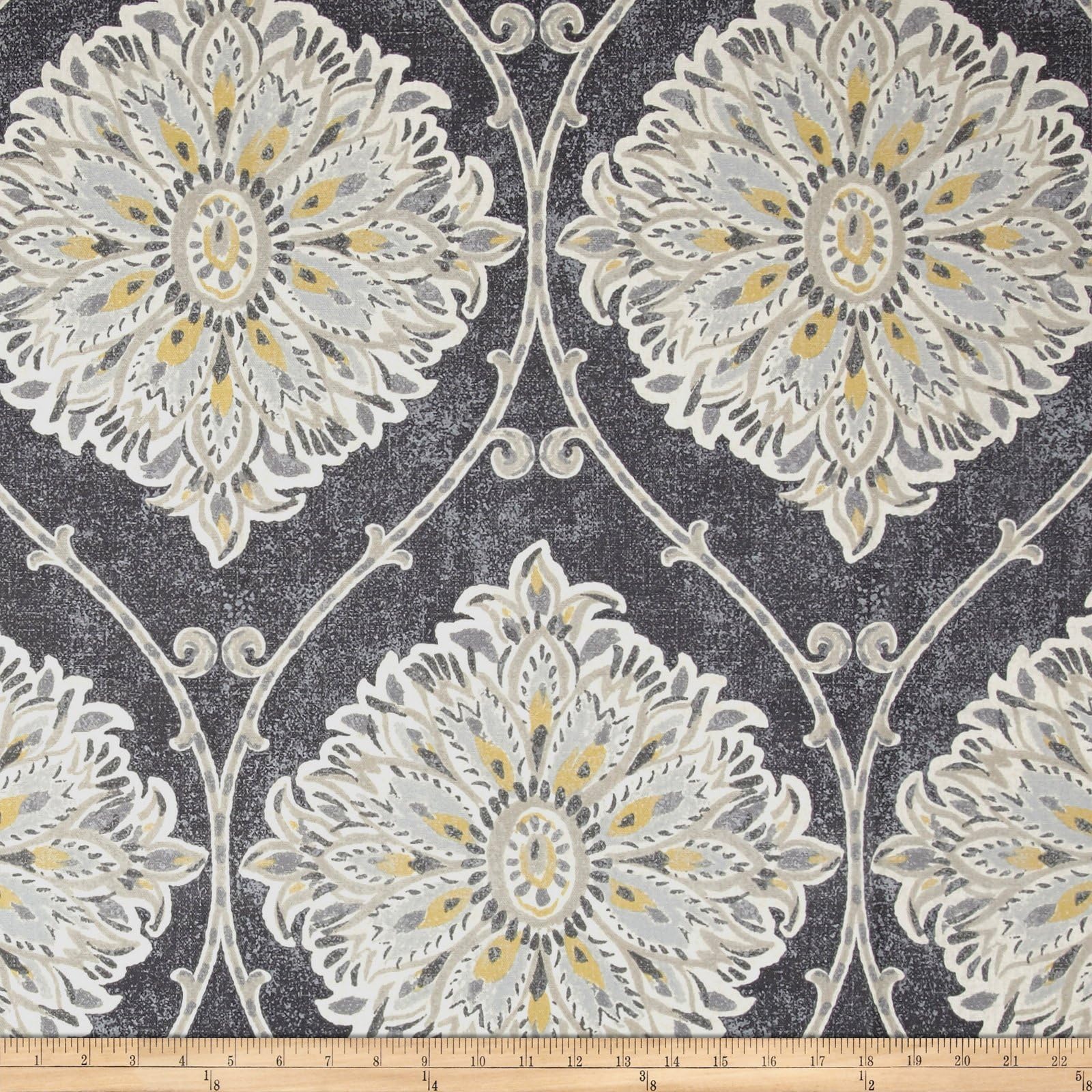 Magnolia Home Fashions Leverett Fabric, Yard, Mist
