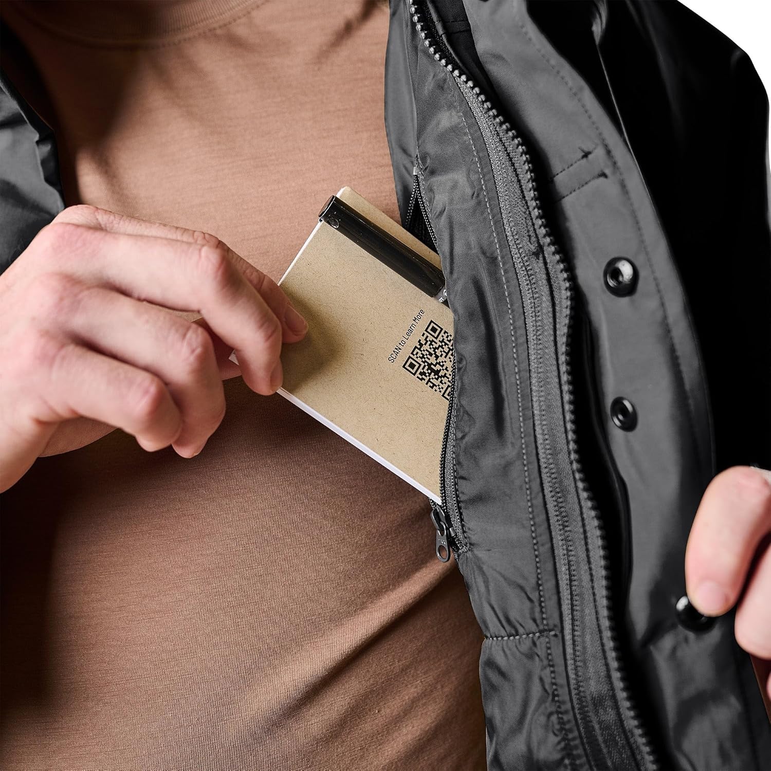 Tru-Spec Men's Polar Fleece Jacket - Warm & Lightweight Outerwear for Outdoor Adventures, Versatile Casual Coat - Image 3