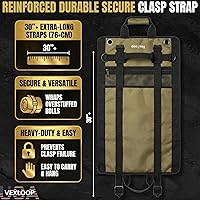 Vista 4 de Heavy-Duty Tool Roll Bag Organizer Aluminium Clasp Ultra Thick & Puncture Resistant Mechanic Roll tool Bag for Truck, Jeep & Car Large Capacity