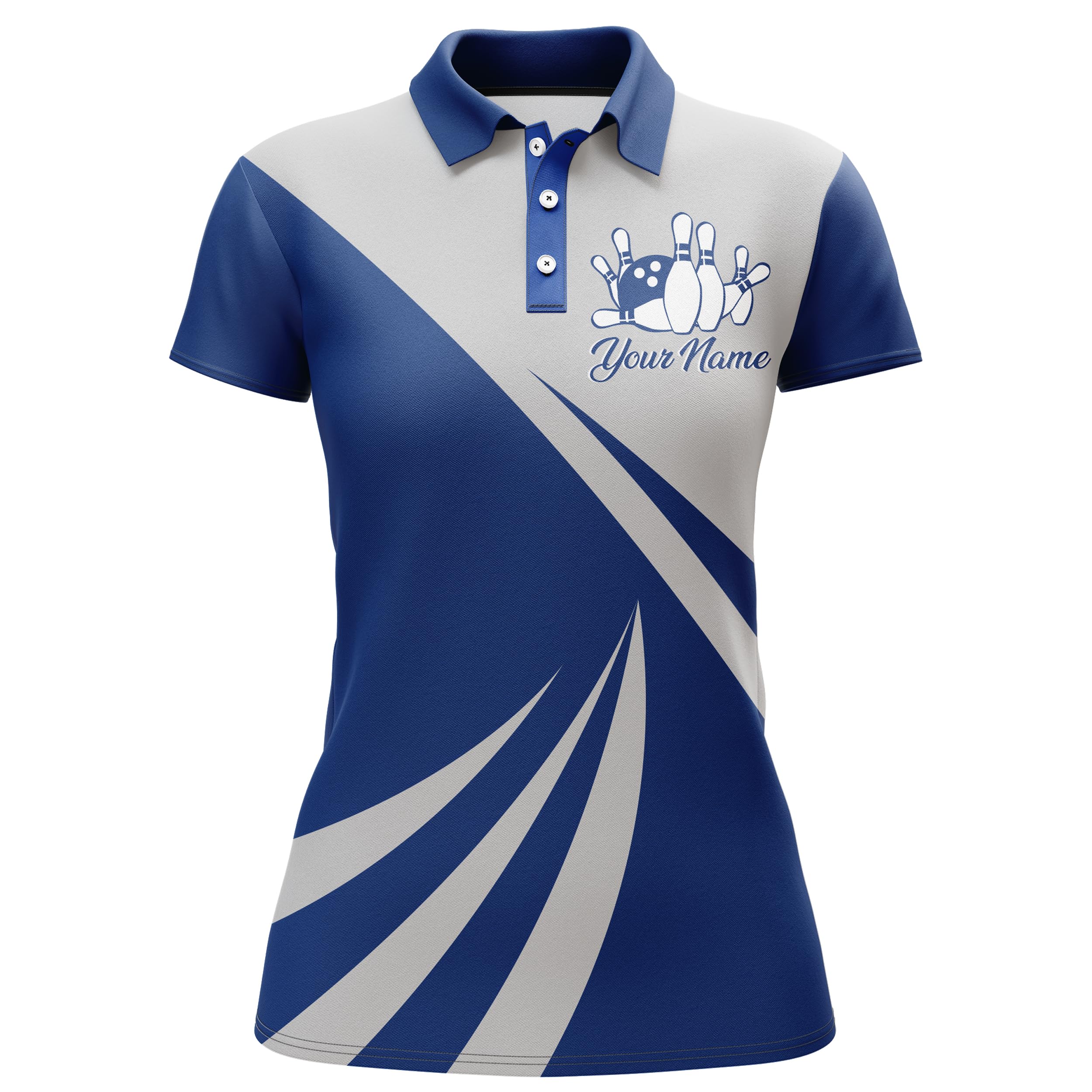 Personalized Bowling Jersey with Name and Team Name Custom Bowling Team Jersey Bowling Shirt QZT12 (Women Polo)