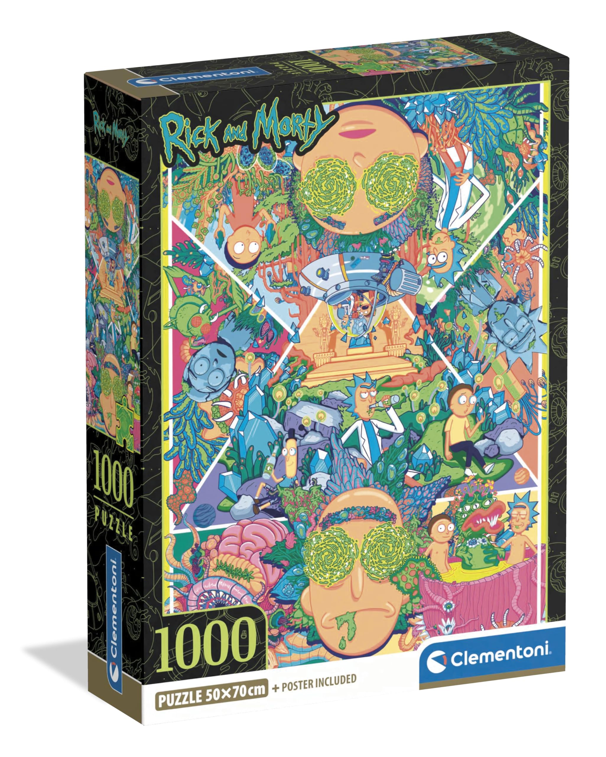 CLEMENTONI PZL 1000 RICK&MORTY -2- COMPACT BOX - 37511