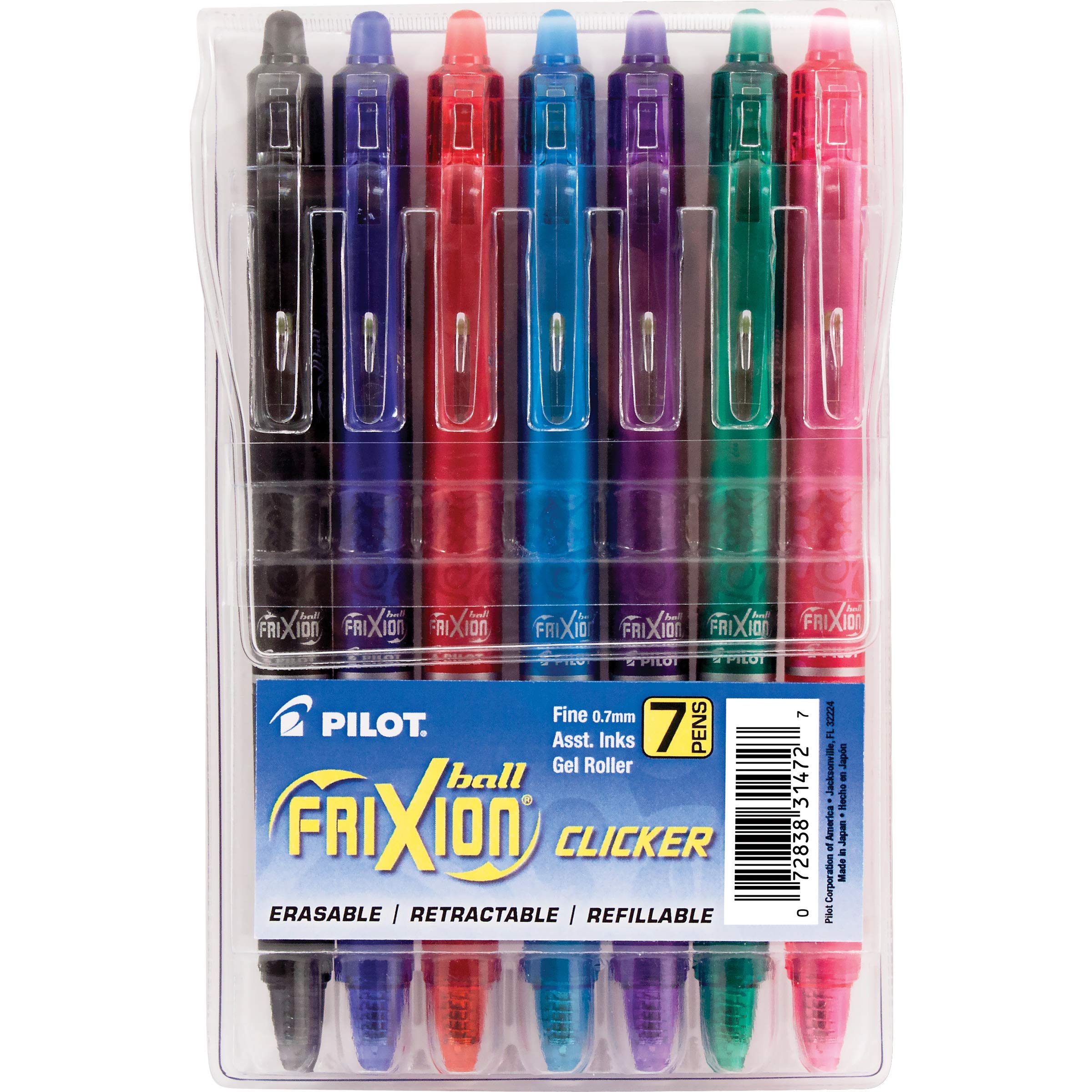 Pilot FriXion Clicker Erasable Gel Pens