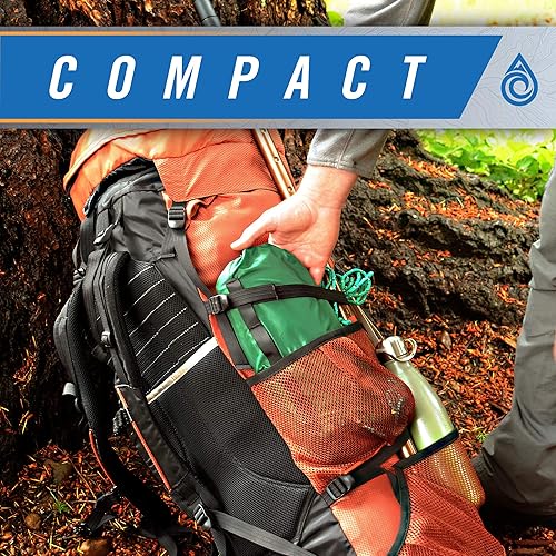 Miniatura 4 de Aqua Quest Guía de lona  100% impermeable ultraligero Ripstop SIL Nylon mochilero lluvia Fly  10x10 oliva Drab